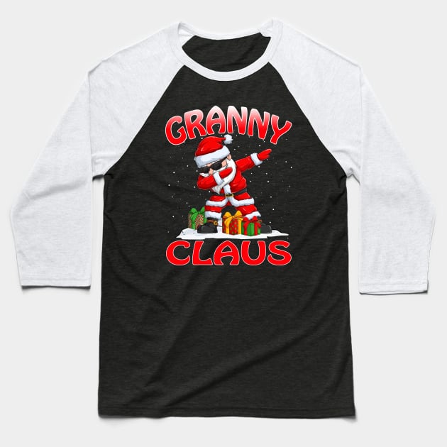 Granny Santa Claus Christmas Matching Costume Baseball T-Shirt by intelus